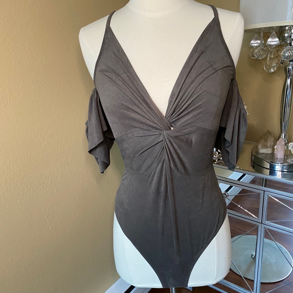 Charcoal Grey Bodysuit